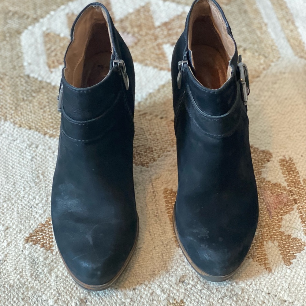 Caslon Black Suede Booties